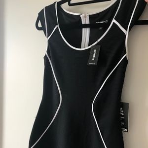 Black & White Express Cocktail Dress